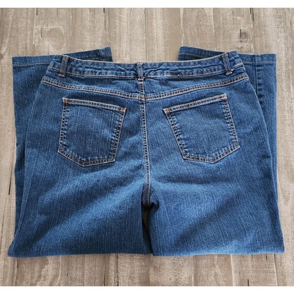 Kim Rogers Womens. Jeans Size 16 short Classic Fit Straight Leg Blue Denim - Picture 7 of 8